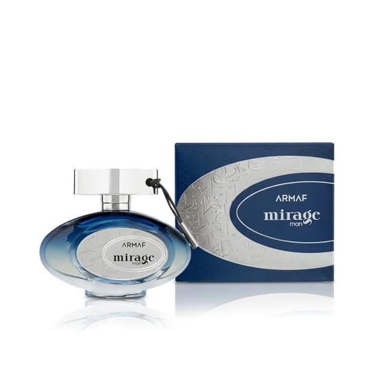 Original packaging of Armaf Mirage Man EDP Elegant bottle of Armaf Mirage Man EDP