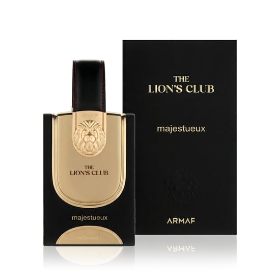 Изысканный флакон Armaf The Lion's Club Majestueux EDP с лаконичным дизайном