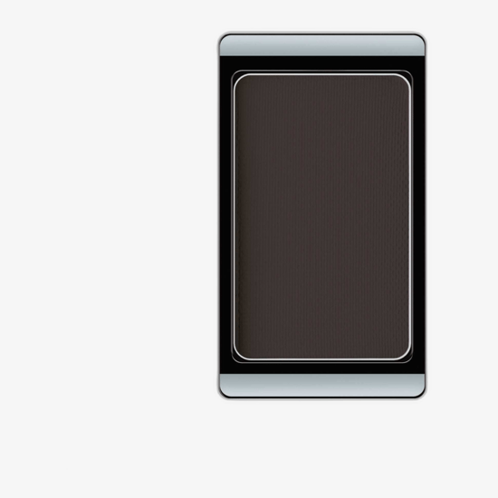 Крупный план теней Artdeco Eyeshadow Matt (503 Matt Black) в упаковке