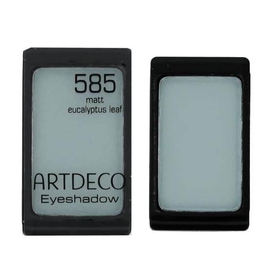 Close-up of artdeco eyeshadow matt (585 matt eucalyptus leaf) in its packaging