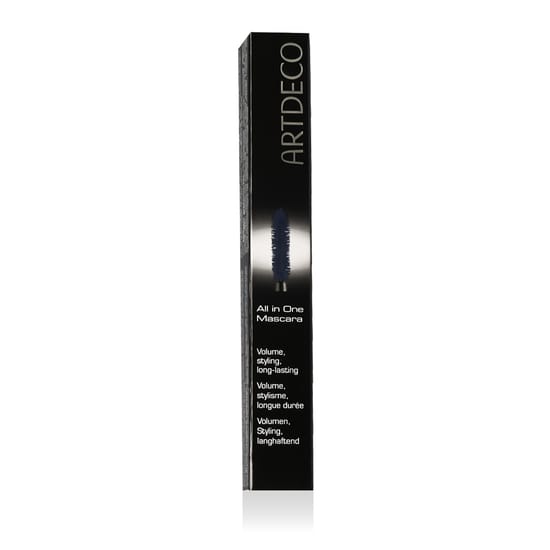 Close-up of Artdeco All In One Mascara (05 Blue) bottle