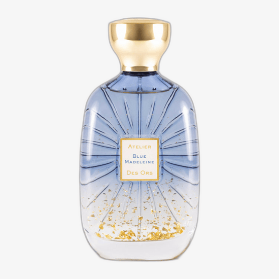 Elegant bottle of Atelier Des Ors Blue Madeleine EDP