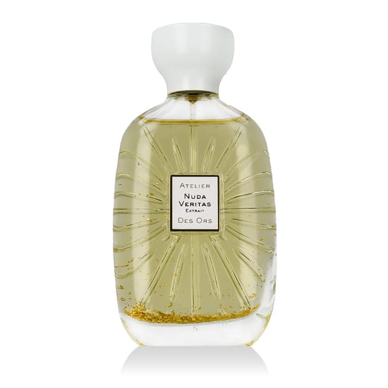 Close-up of the Atelier Des Ors Nuda Veritas EP perfume bottle