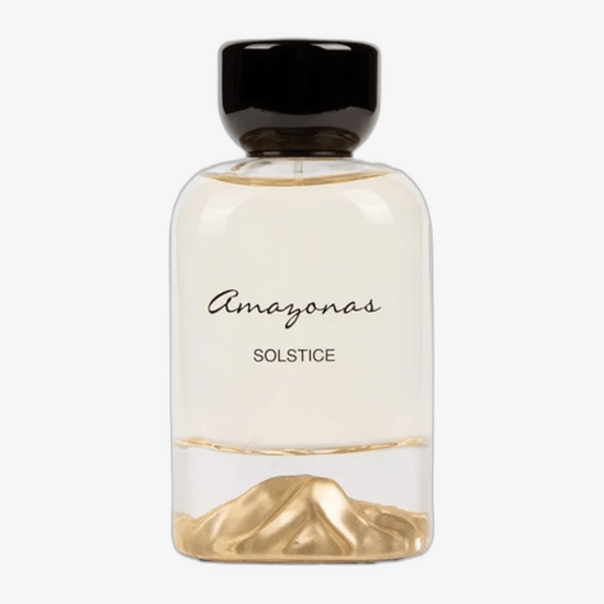 Atralia Amazonas Solstice EDP parfüümi pudel lähedalt