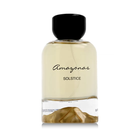 Atralia Amazonas Solstice EDP parfüümi pudel lähedalt