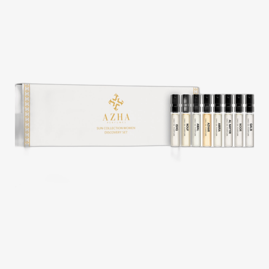Azha perfumes sun collection women discovery set in elegant packaging