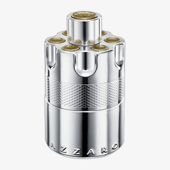 Флакон Azzaro Wanted EDP без упаковки, демонстрирующий элегантный дизайн