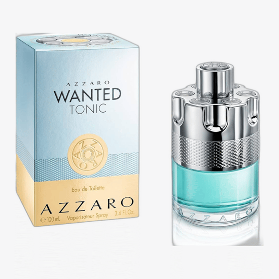 Unpacked bottle of Azzaro Wanted Tonic EDT displaying fresh, light design