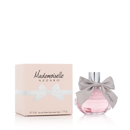 Bottle of Azzaro Mademoiselle EDT with elegant design
