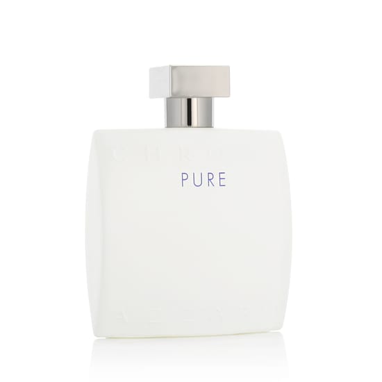 Bottle of Azzaro Chrome Pure EDT showcasing its elegant design