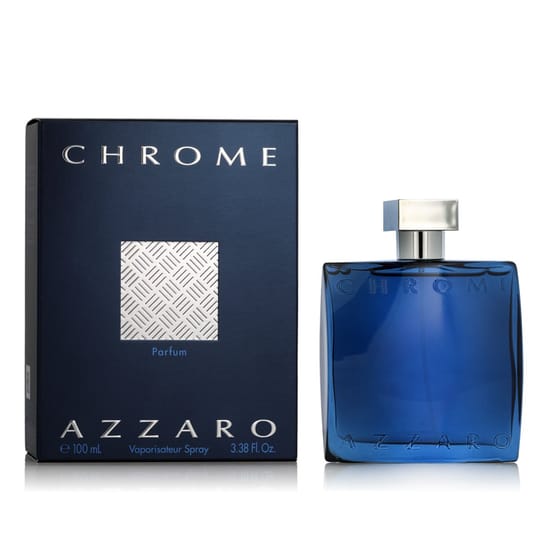 Elegant bottle of azzaro chrome parfum