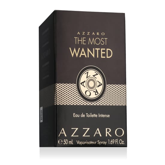 Elegant bottle of Azzaro The Most Wanted Eau de Toilette Intense