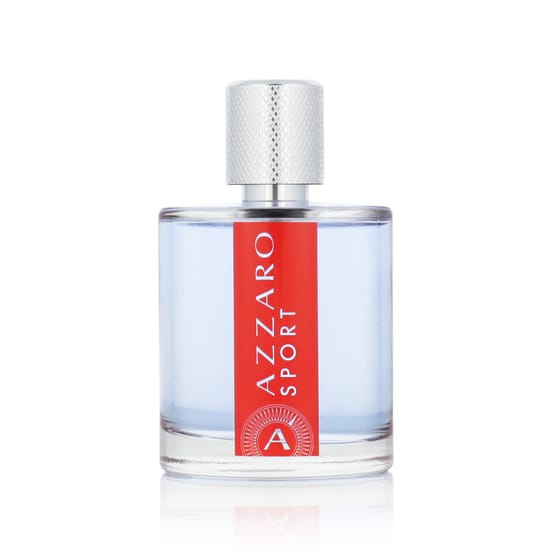 Bottle of Azzaro Sport 2022 EDT with a vibrant design