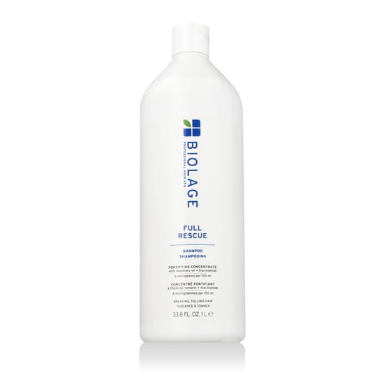 BIOLAGE Professional Full Rescue Shampoo pudel, professionaalse taastava šampooni detailid