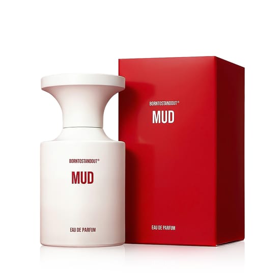 Elegant bottle of Borntostandout® MUD EDP