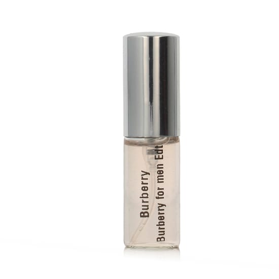 Close-up of burberry for men edt miniature bottle