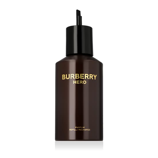 Close-up of the Burberry Hero Parfum bottle