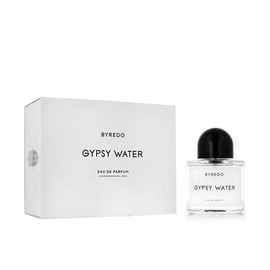 Close-up of Byredo Gypsy Water EDP bottle