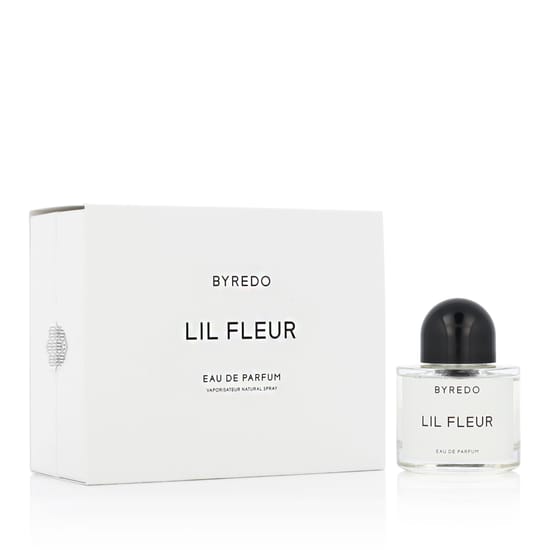 Close-up of Byredo Lil Fleur EDP bottle