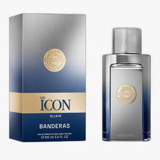 Elegant bottle of Banderas The Icon Elixir EDP