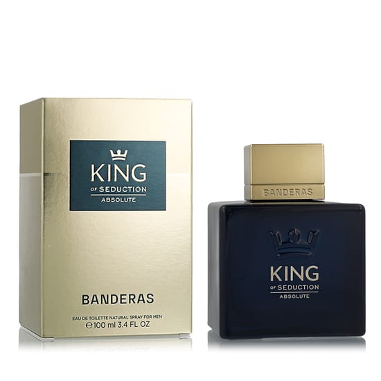 Elegant bottle of banderas king of seduction absolute eau de toilette
