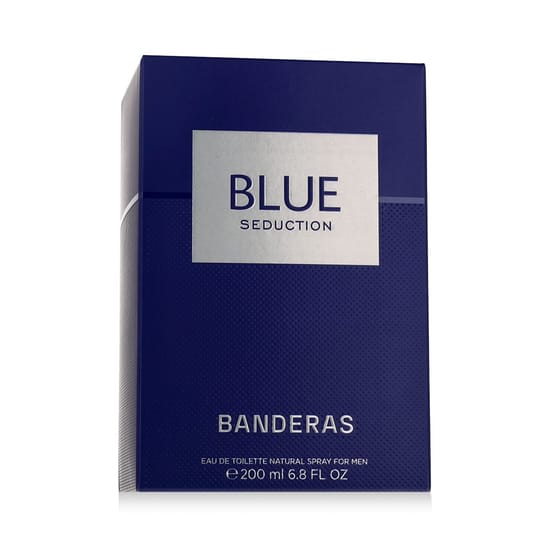 Elegant bottle of banderas blue seduction for men