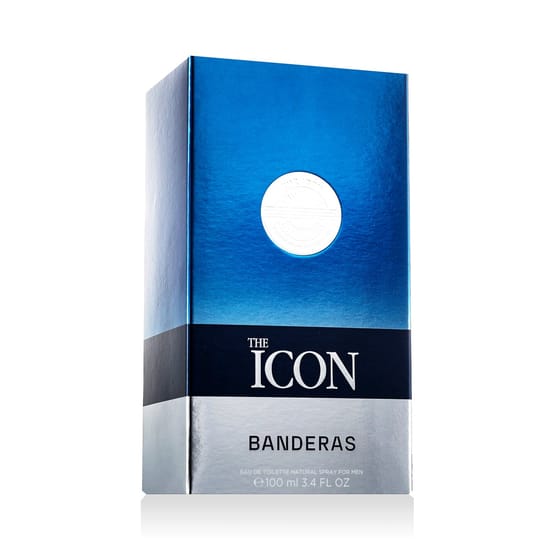 Banderas The Icon EDT lõhnapudeli elegantne disain