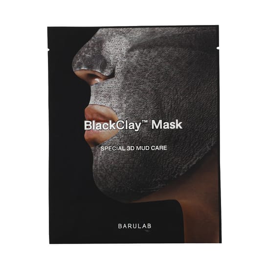 Close-up of Barulab 7 in 1 Total Solution BlackClay™ Mask packaging