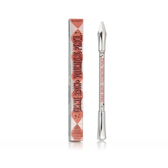 Detail of Benefit Gimme Brow+ Volumizing Pencil shade 3 Warm Light Brown on white background