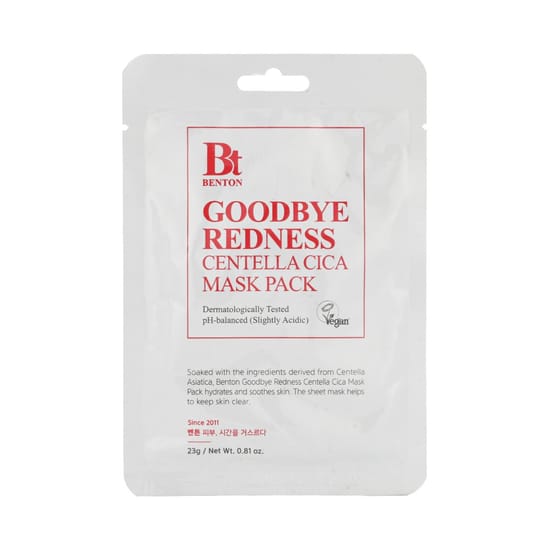 Packaging of Benton Goodbye Redness Centella Cica Mask