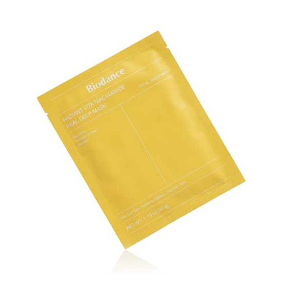 Упаковка маски Biodance Radiant Vita Niacinamide Real Deep Mask