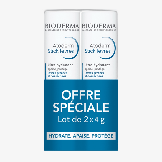 Lip balm bioderma atoderm stick lèvres in packaging