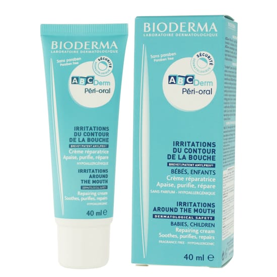 Bioderma abcderm péri-oral irritations cream tube close-up