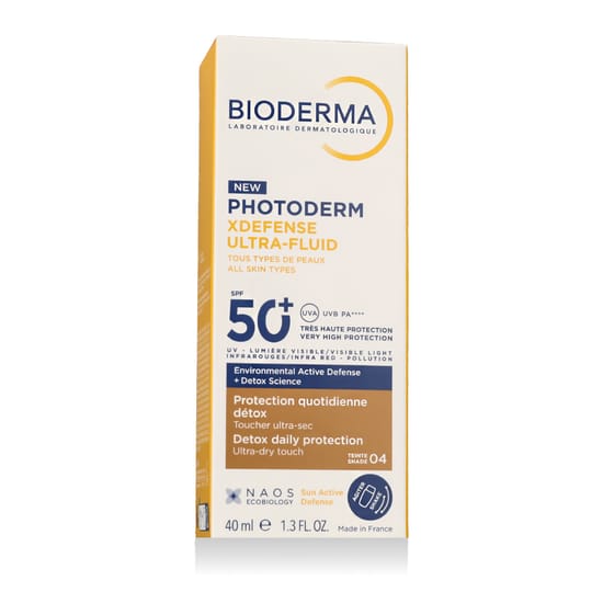 Флакон Bioderma Photoderm Xdefense Ultra-Fluid SPF 50+ оттенка 04