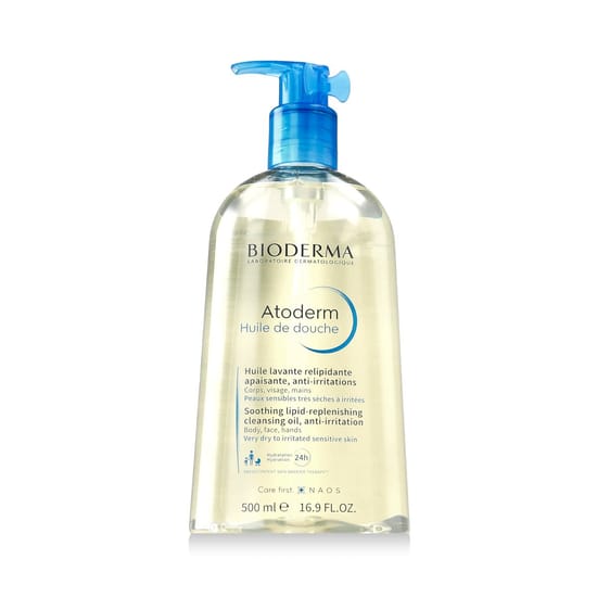 Niisutav dušigeel bioderma atoderm pakendis