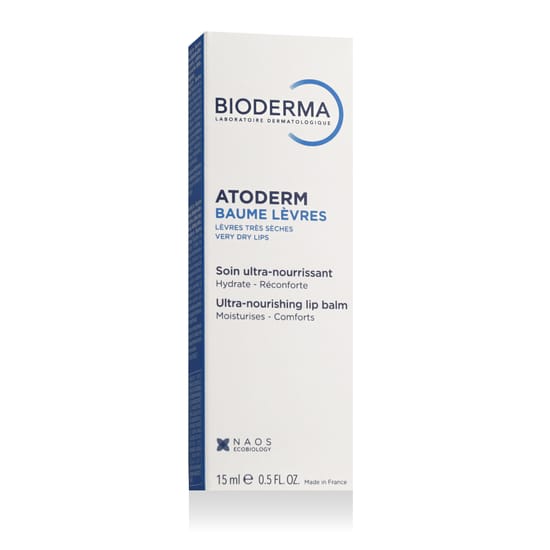 Ultra-nourishing Bioderma Atoderm Lèvres lip balm packaging