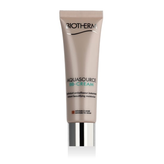 Biotherm Aquasource BB Cream SPF 15 Medium – tube, texture and medium shade