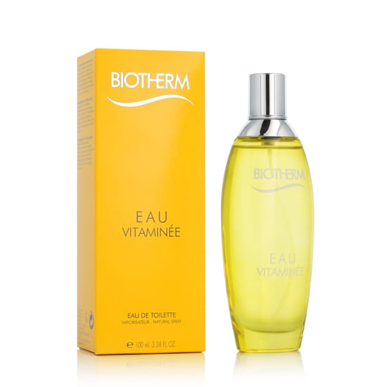 Bottle of Biotherm Eau Vitaminée EDT with vibrant design