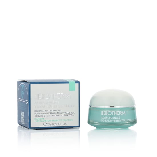 Eye cream Biotherm Aquasource Total Eye Revitalizer in packaging Hydrating eye cream Biotherm Aquasource Total Eye Revitalizer