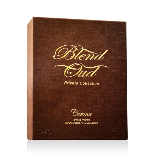 Оригинальная упаковка Blend Oud Corona EDP Элегантный флакон Blend Oud Corona EDP крупным планом