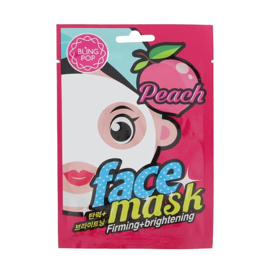 Hydrating Bling Pop Peach Mask in Packaging