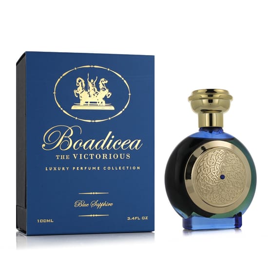 Elegant bottle of Boadicea the Victorious Blue Sapphire Pure Perfume