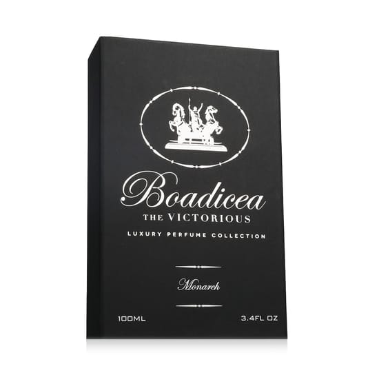 Close-up of Boadicea the Victorious Monarch EDP bottle