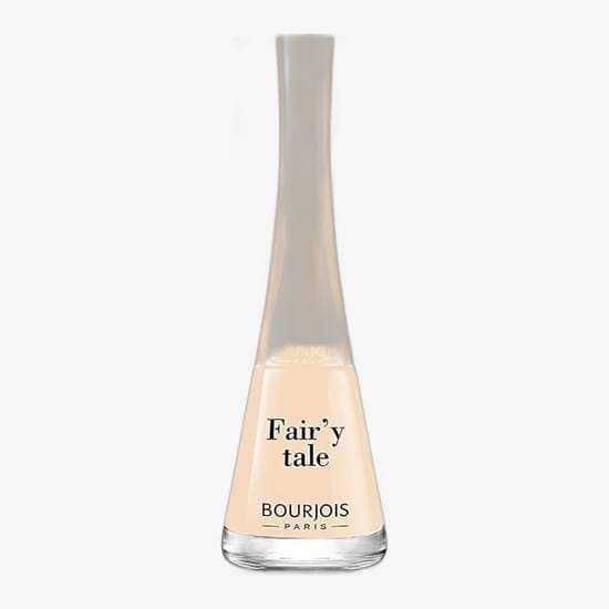 Stylish packaging of bourjois paris 1 seconde nail polish Bourjois paris 1 seconde nail polish (14 fair'y tale) bottle close-up