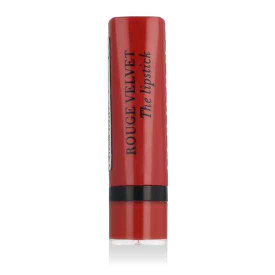 Close-up of bourjois paris rouge velvet the lipstick in shade 50 rouge tatin