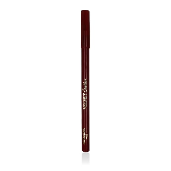 Close-up of Bourjois Paris Lévres Contour Edition Lip Liner, shade 07 Cherry Boom Boom with creamy tip and elegant design