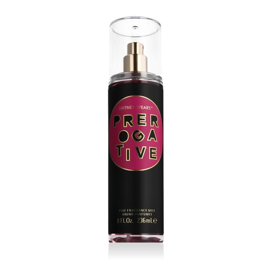 Упаковка Britney Spears Prerogative Bodyspray Флакон Britney Spears Prerogative Bodyspray вблизи