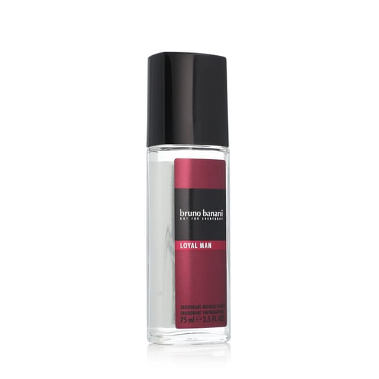 Bruno Banani Loyal Man deodorant elegantse klaaspudeli sees