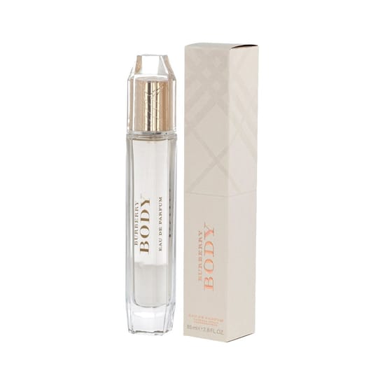 Elegant bottle of burberry body edp close-up