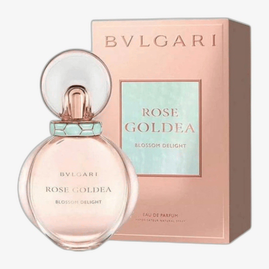 Оригинальная упаковка парфюма Bvlgari Rose Goldea Blossom Delight Бутылка парфюма Bvlgari Rose Goldea Blossom Delight